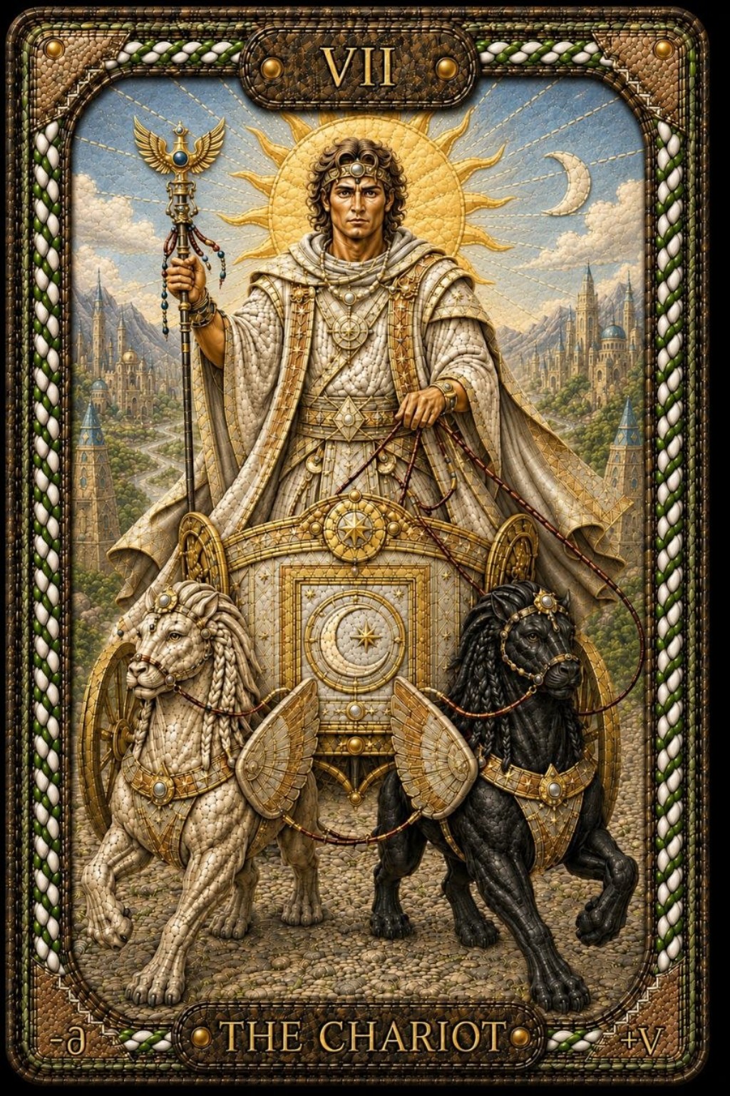 The Chariot — a Tarot card by Pavel Medvedev